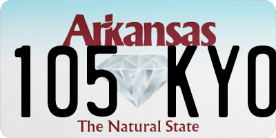 AR license plate 105KYO