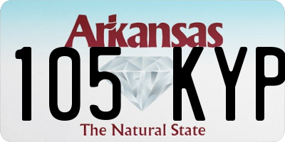 AR license plate 105KYP