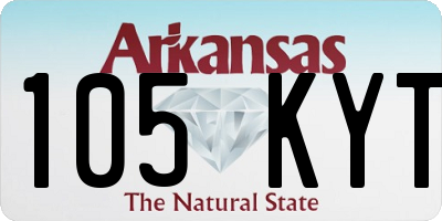 AR license plate 105KYT