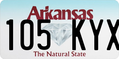 AR license plate 105KYX