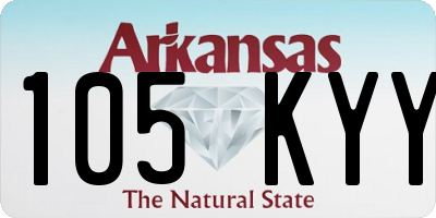 AR license plate 105KYY