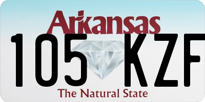 AR license plate 105KZF