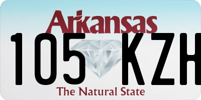 AR license plate 105KZH
