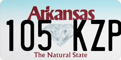 AR license plate 105KZP