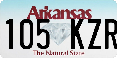 AR license plate 105KZR