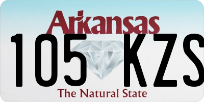 AR license plate 105KZS