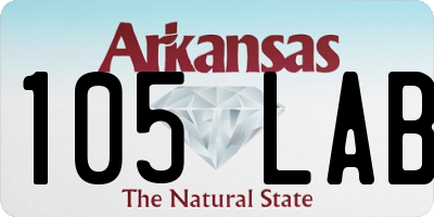 AR license plate 105LAB