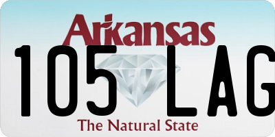 AR license plate 105LAG