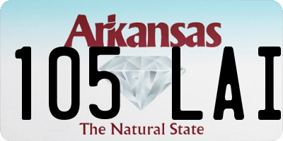 AR license plate 105LAI