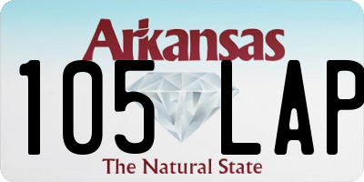 AR license plate 105LAP