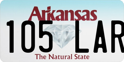 AR license plate 105LAR