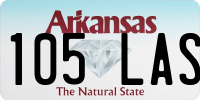 AR license plate 105LAS