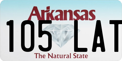 AR license plate 105LAT