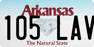 AR license plate 105LAV