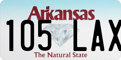 AR license plate 105LAX