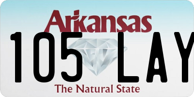 AR license plate 105LAY