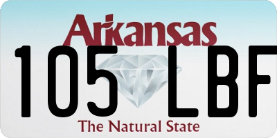 AR license plate 105LBF