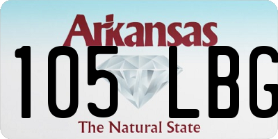 AR license plate 105LBG
