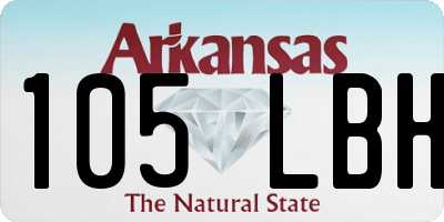 AR license plate 105LBH