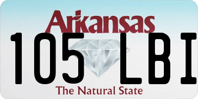 AR license plate 105LBI