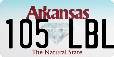 AR license plate 105LBL