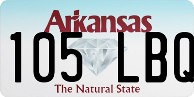 AR license plate 105LBQ
