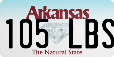 AR license plate 105LBS