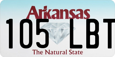 AR license plate 105LBT