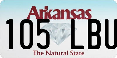 AR license plate 105LBU