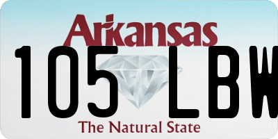 AR license plate 105LBW