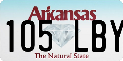 AR license plate 105LBY