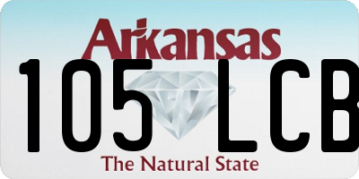 AR license plate 105LCB