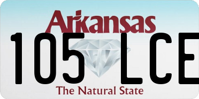 AR license plate 105LCE