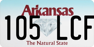 AR license plate 105LCF