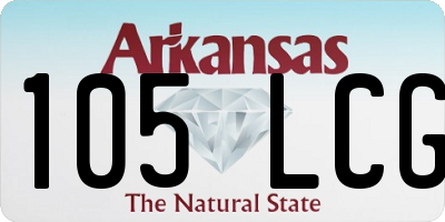 AR license plate 105LCG