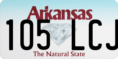 AR license plate 105LCJ
