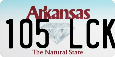 AR license plate 105LCK