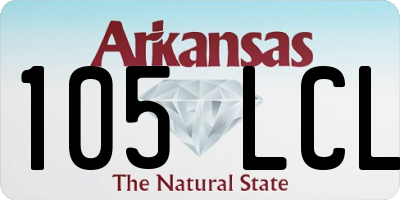 AR license plate 105LCL