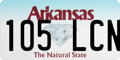 AR license plate 105LCN