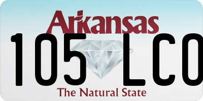 AR license plate 105LCO