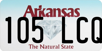 AR license plate 105LCQ