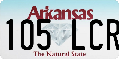 AR license plate 105LCR