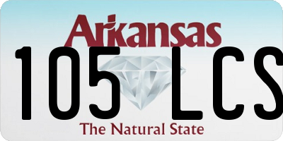 AR license plate 105LCS