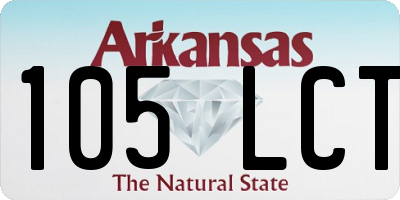 AR license plate 105LCT