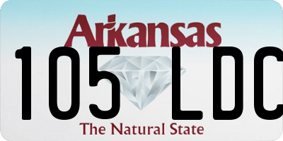 AR license plate 105LDC