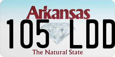 AR license plate 105LDD