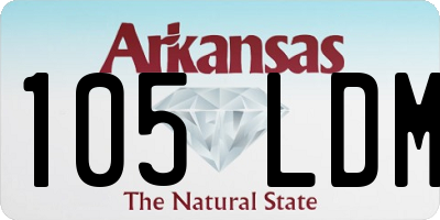 AR license plate 105LDM