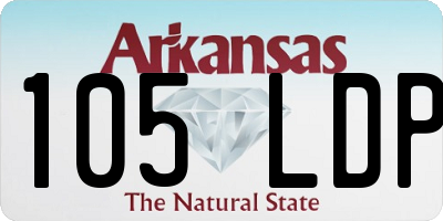 AR license plate 105LDP