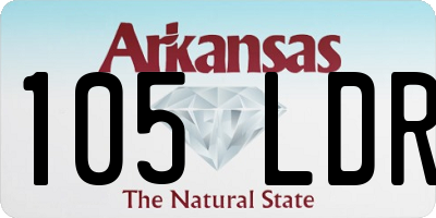 AR license plate 105LDR