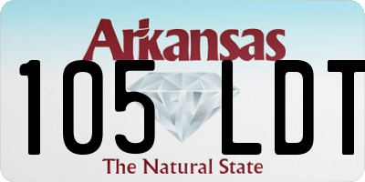 AR license plate 105LDT
